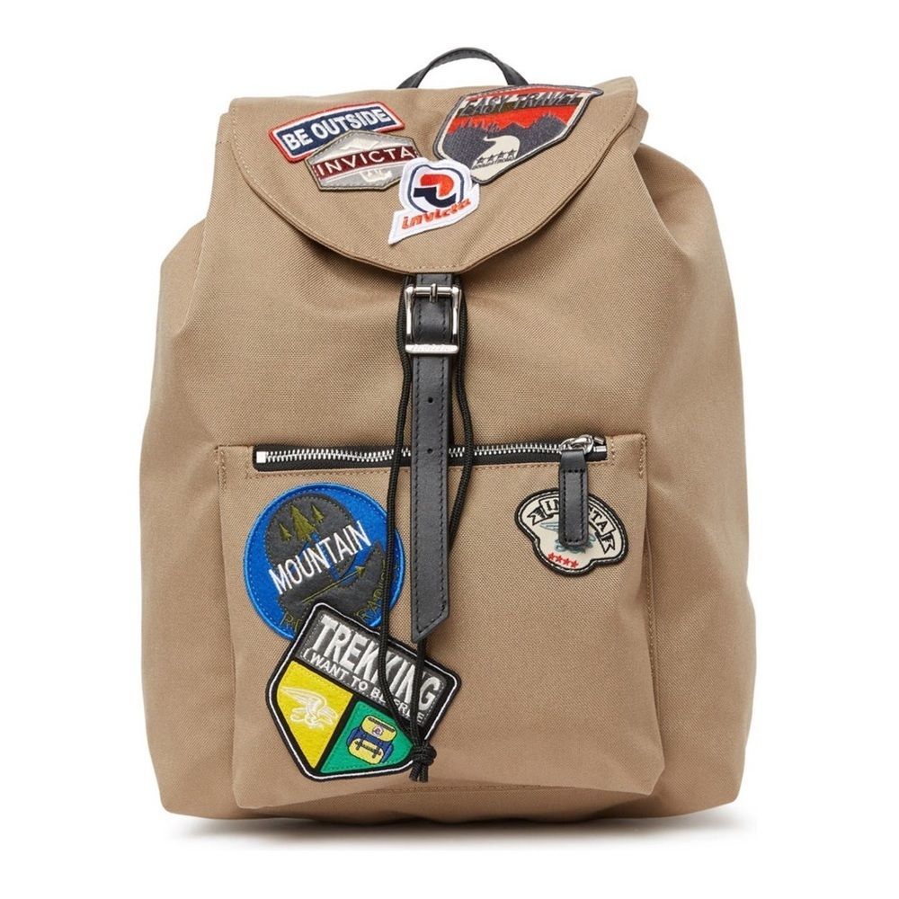 INVICTA BAGS Alpino Heritage Patch Backpack.Color:SAND .New with Tag!
